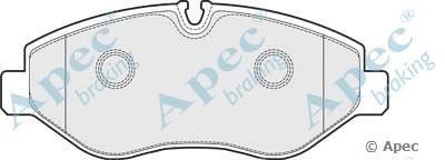 APEC BRAKING pad1515 -  Комплект тормозных колодок, дисковый тормоз